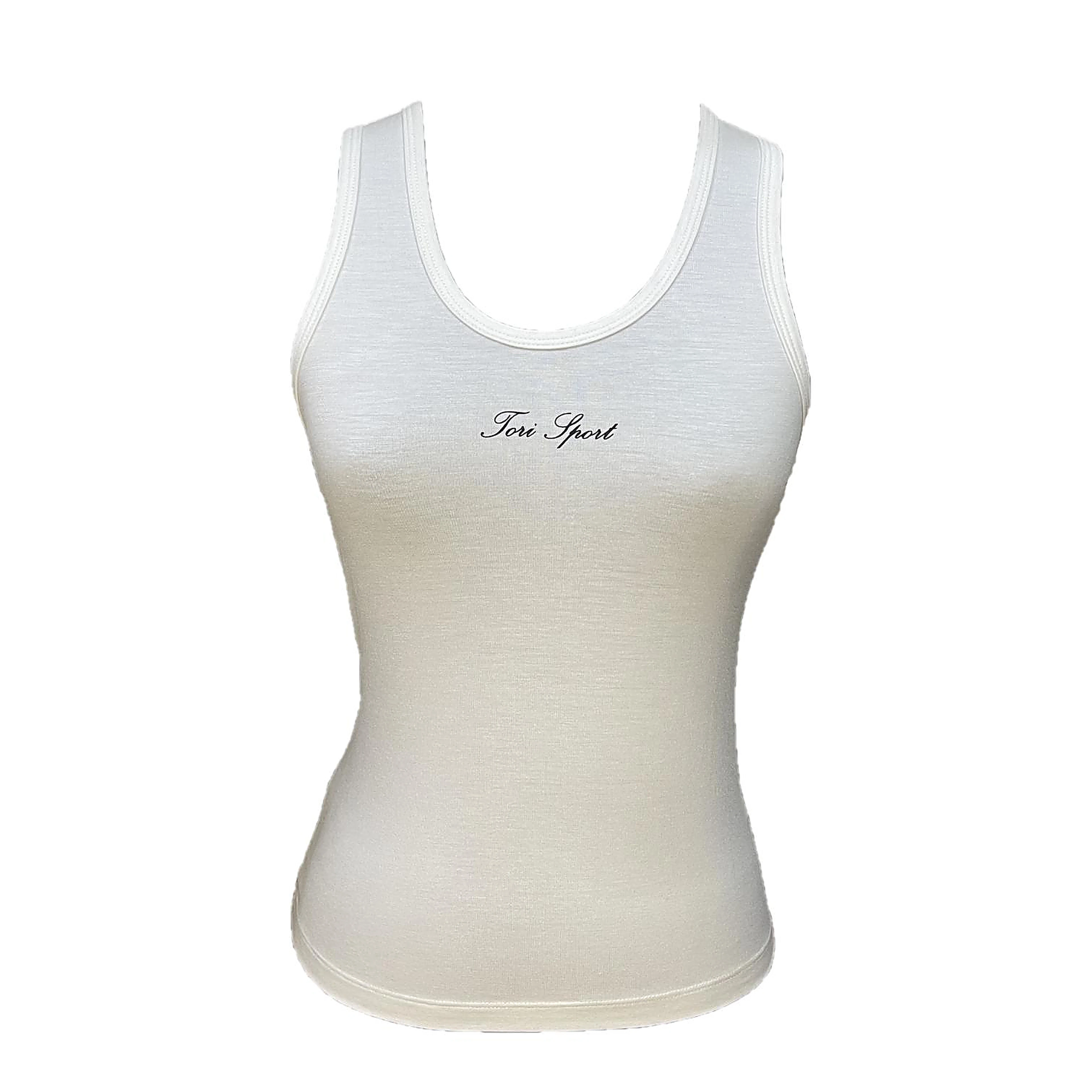 Sleeveless Sport Top — White