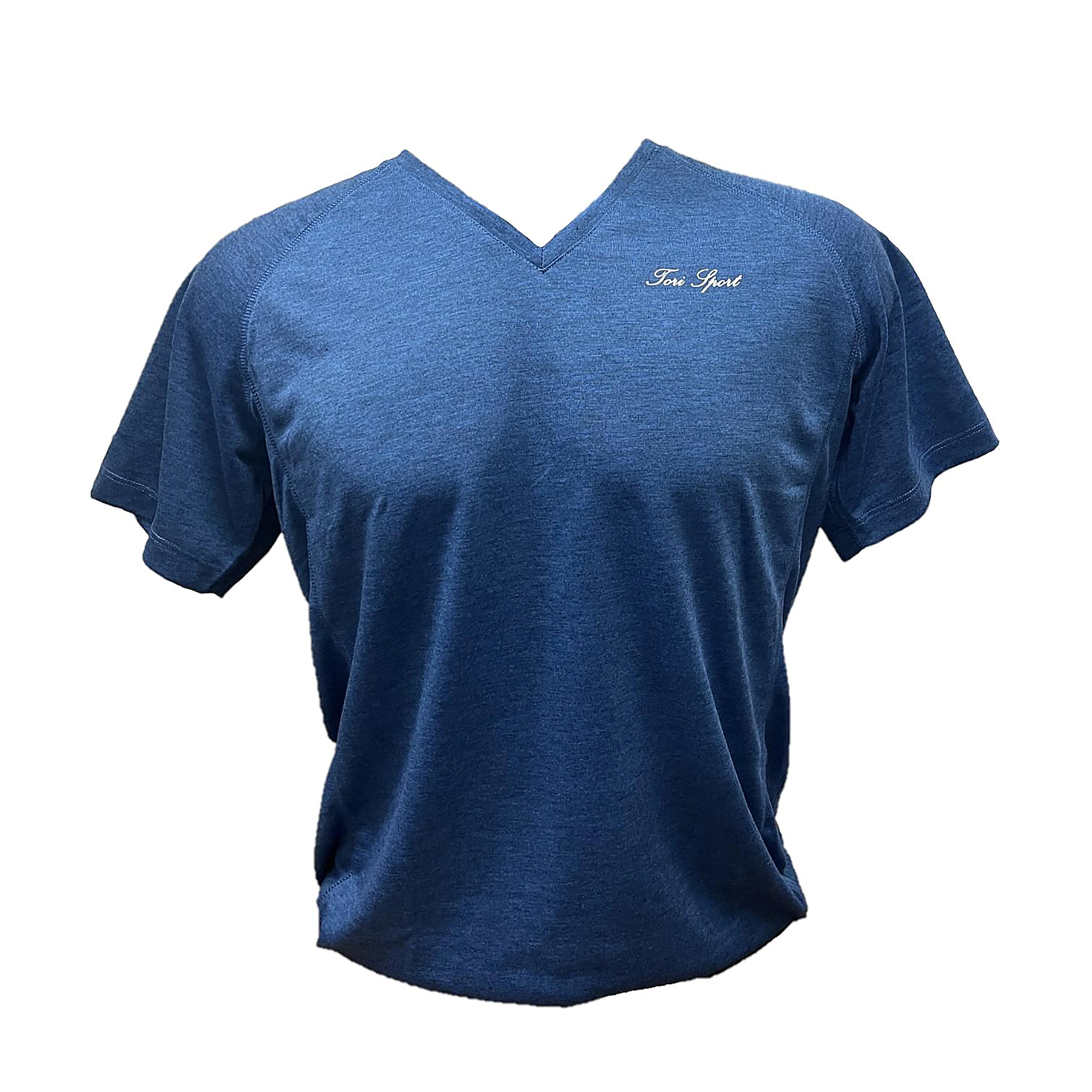 Men’s V-neck Sport Tee — Blue