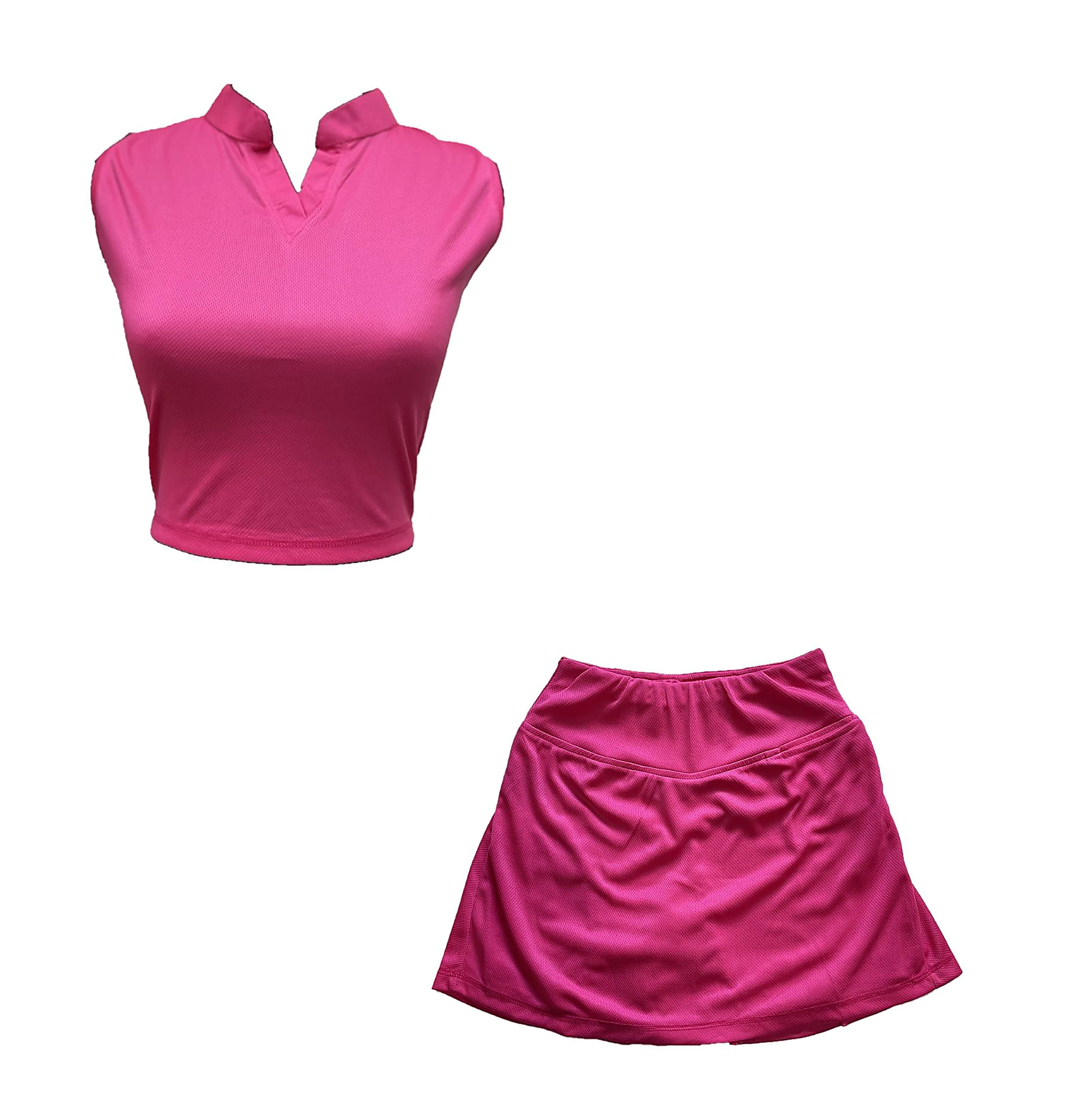 Polo & Shorts Set — Pink