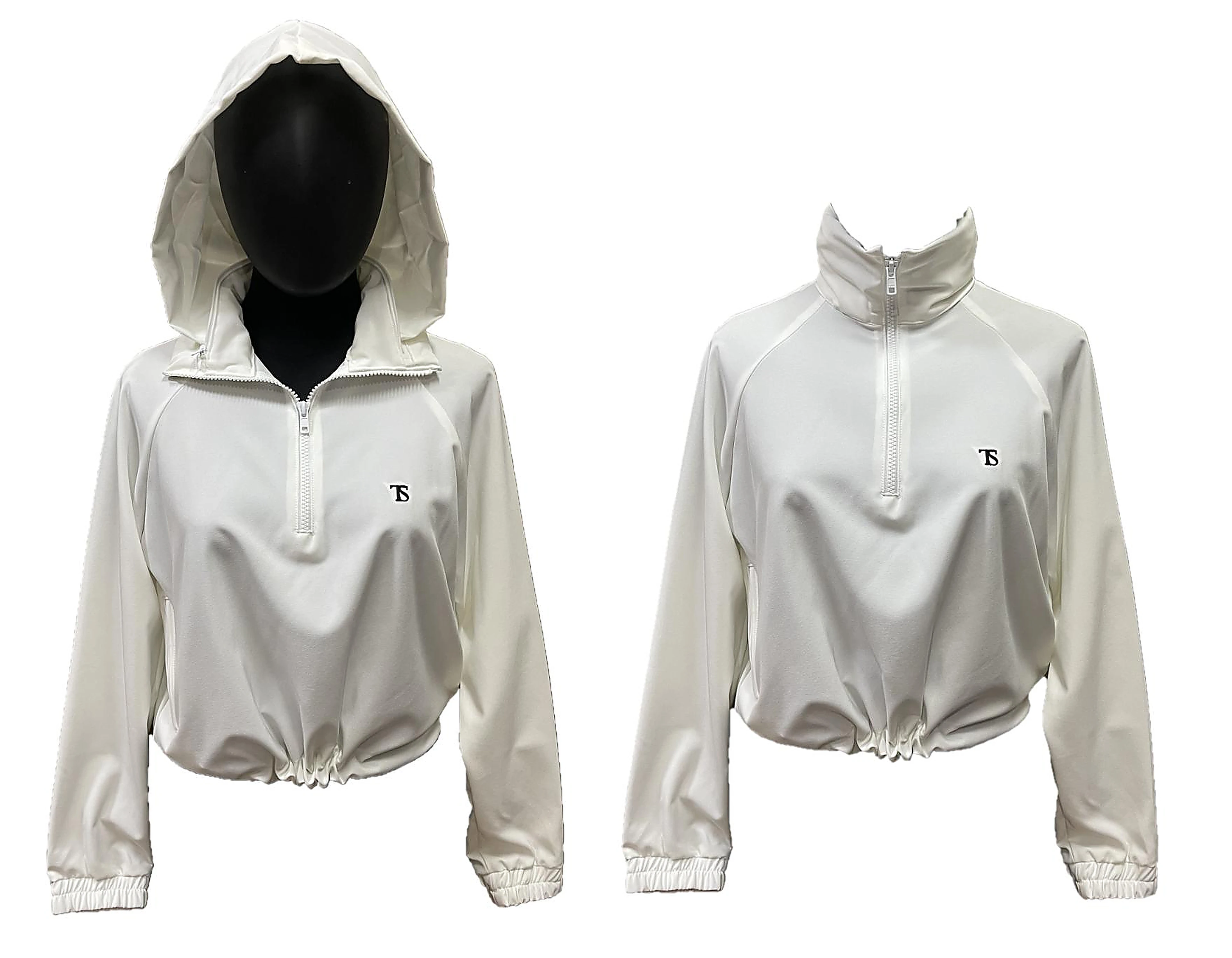 Zip Hooded Jacket — White