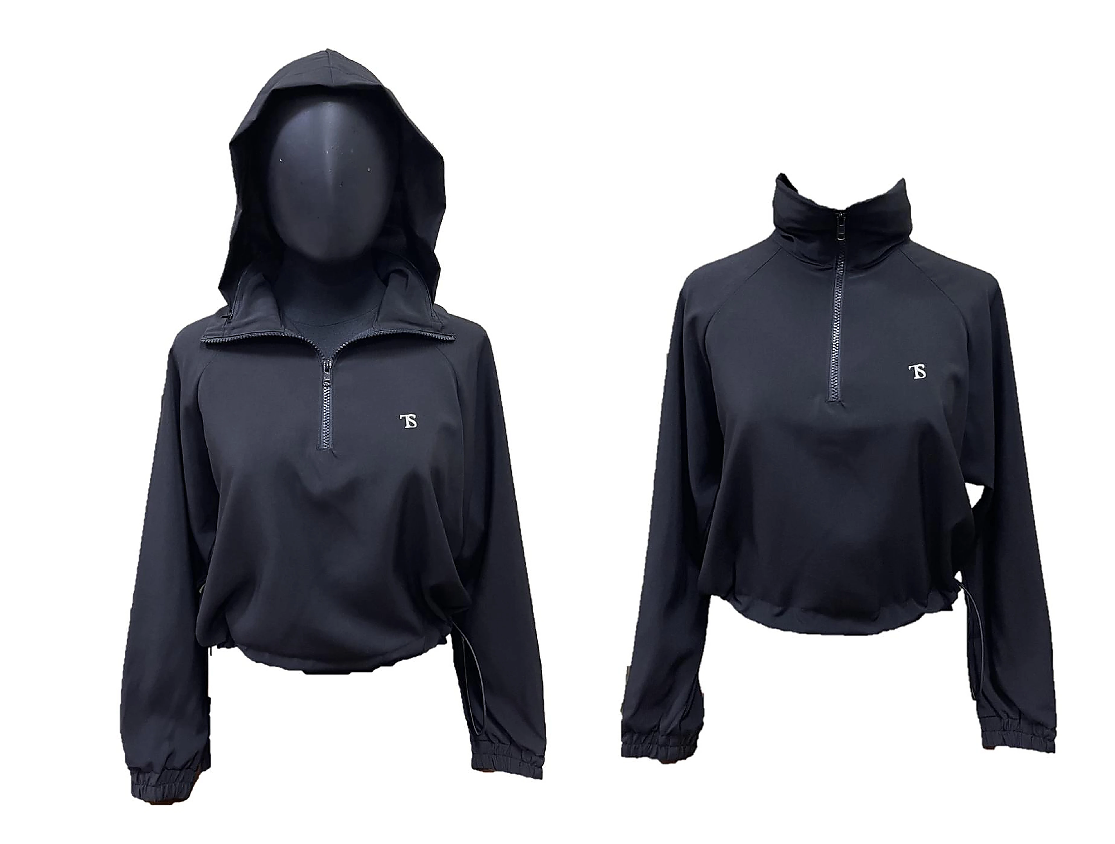 Zip Hooded Jacket — Navy