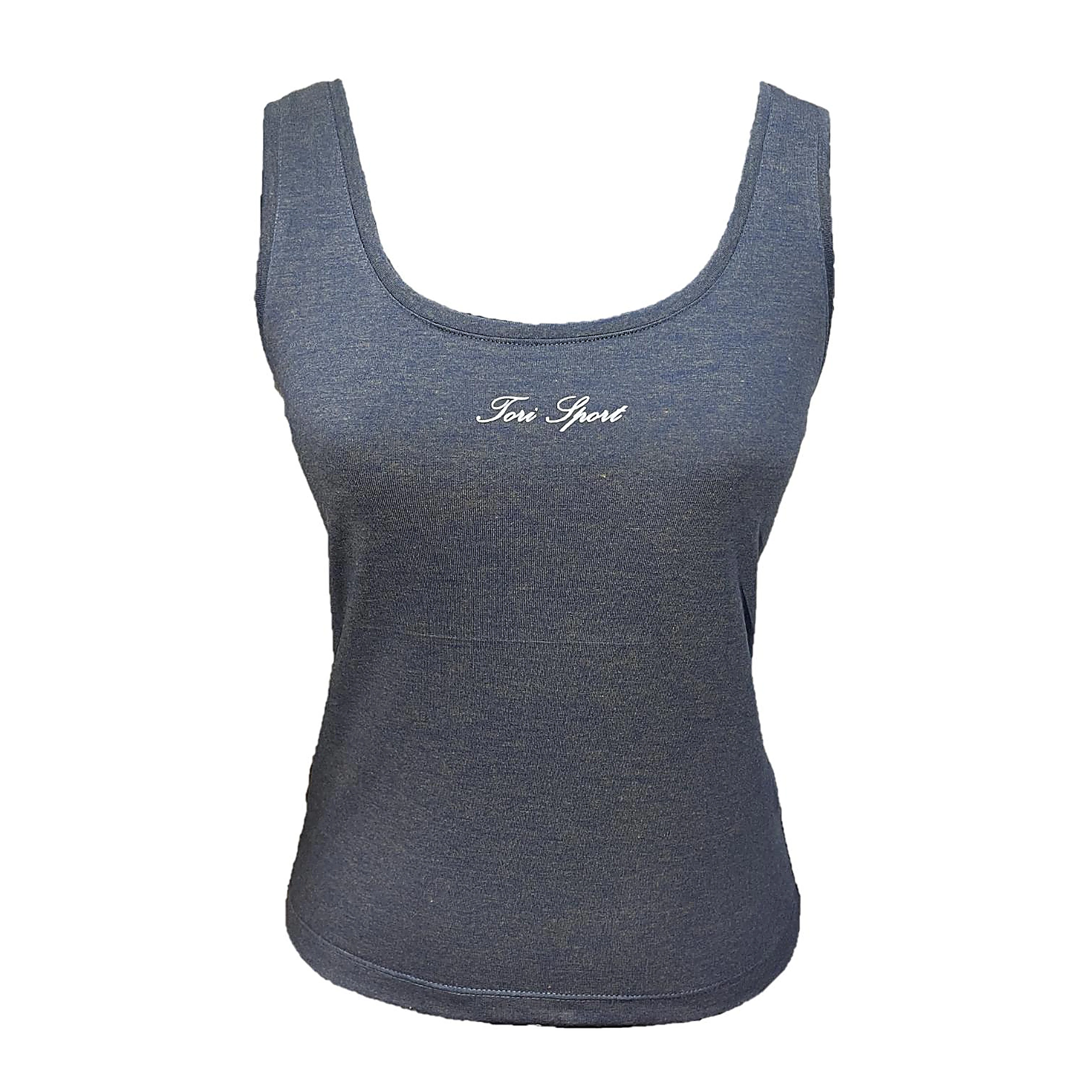 Racerback Sport Top — Charcoal